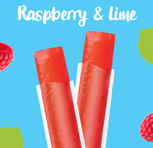 Load image into Gallery viewer, British Raspberry &amp; Lime Sorbet Pops
