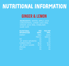 Load image into Gallery viewer, Immunity Pops (Ginger & Lemon)